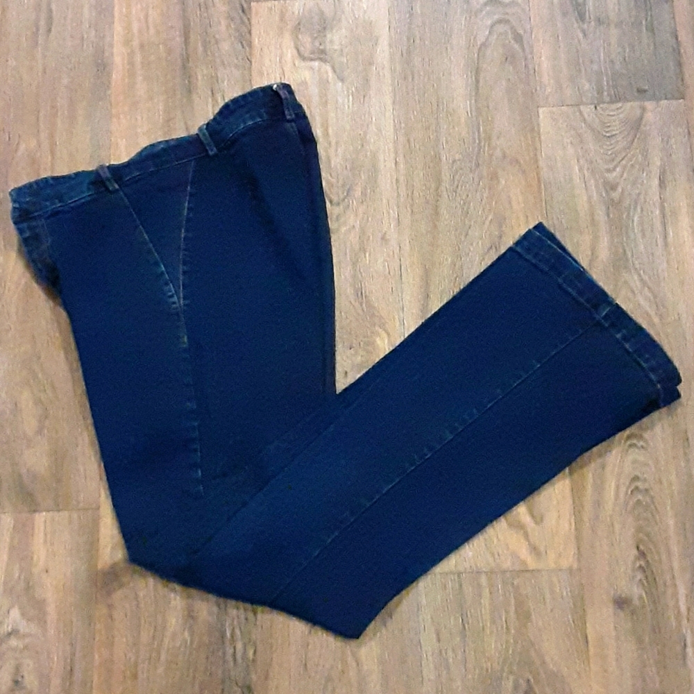Dark Wash Flare Jeans (from Modcloth)